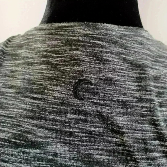 Zyia Active Women’s Black and Gray Mint Infinity Front Tie Cropped Tank M - Picture 5 of 14